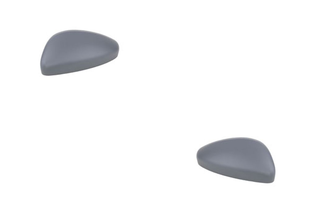 Johns, Spiegelkappe Abdeckung Kappe passend für Peugeot 208 03/12- Set Links und Rechts 1607512980 1607513080