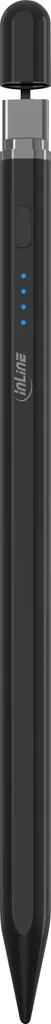 Stylet InLine 55468S pour iPad avec Batterie Rechargeable USB-C Noir