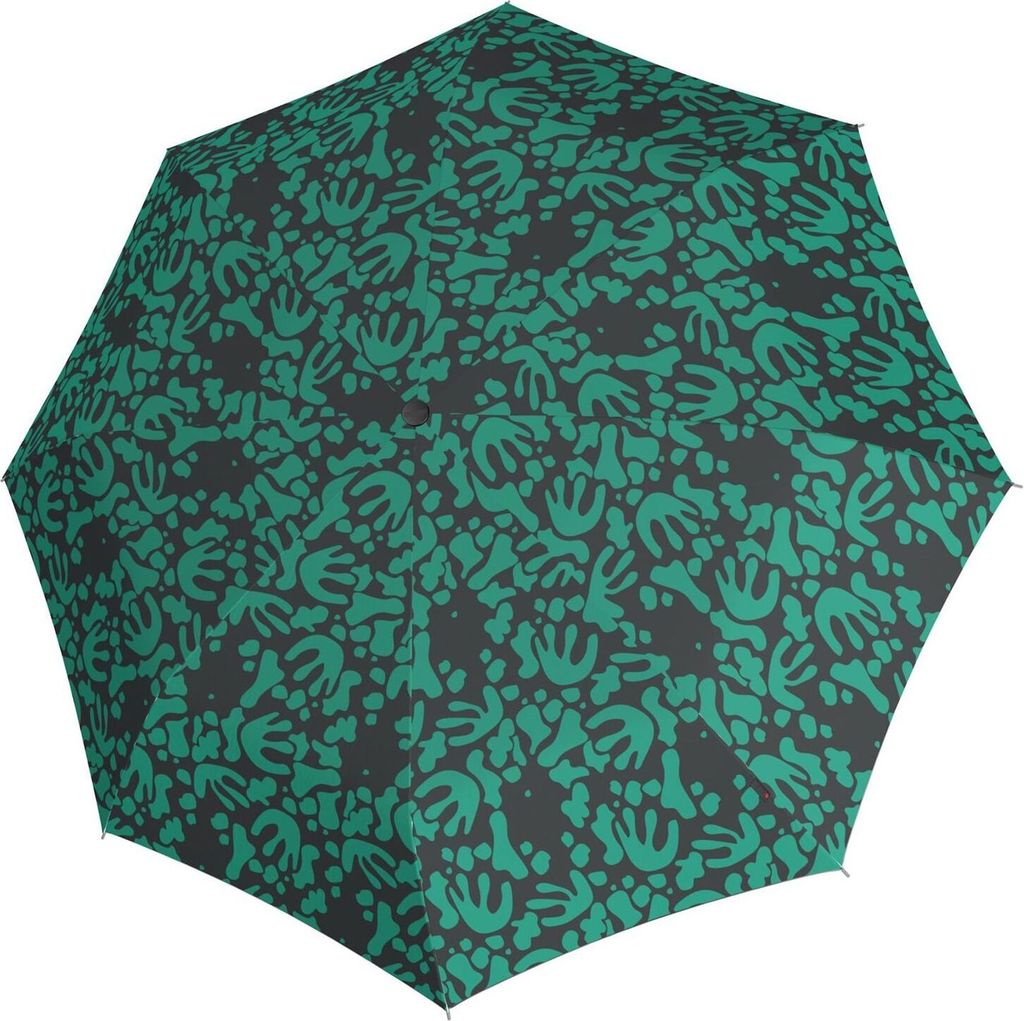 Knirps Taschenregenschirm Regenschirm A.200 Medium Duomatic Organic Neptune türkis
