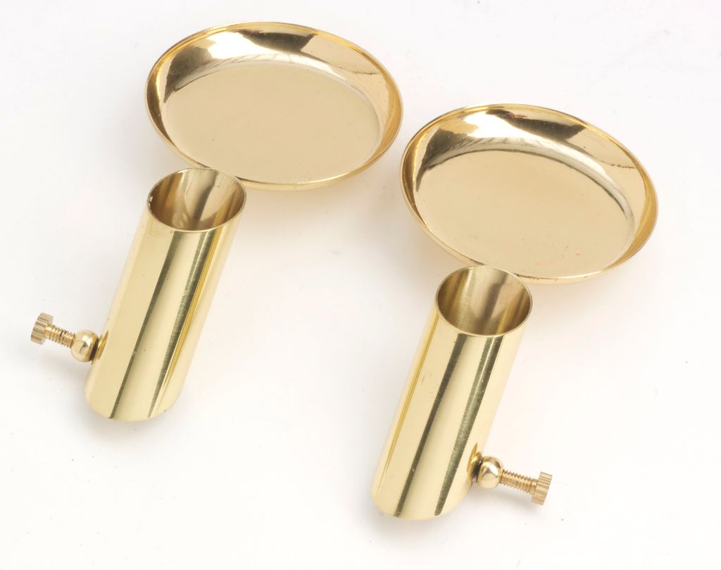 Blasius-Leuchter Messing gold für Ø 4 cm Kerzen