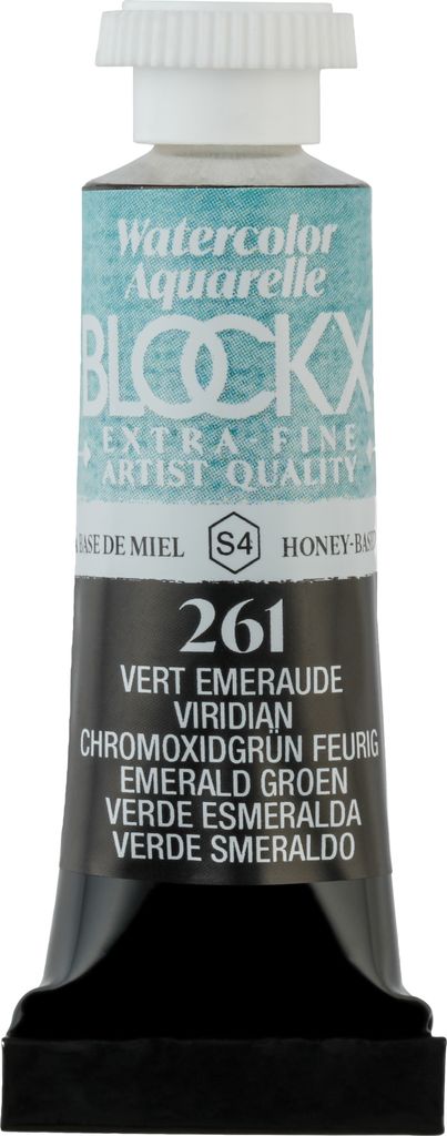 Blockx 3x Aquarellfarbe, Smaragdgrün - Tube 5ml - Smaragdgrün| 43261BXC