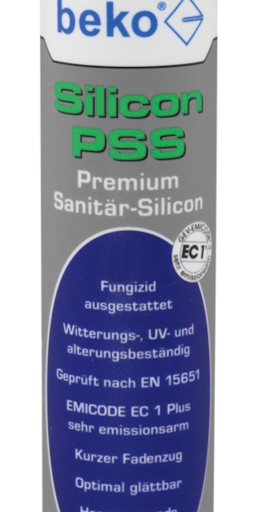 beko Silicon PSS 310 ml fugengrau Premium-Sanitär-Silikon 225 100 80