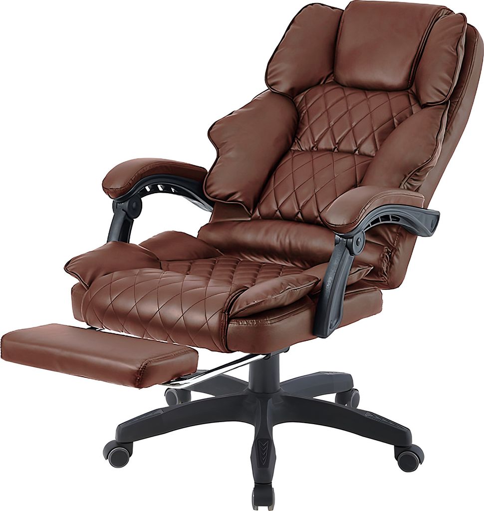 Bürostuhl mit Fußstütze und flexiblen 3-Punkt-Armlehnen - Produktbild 5