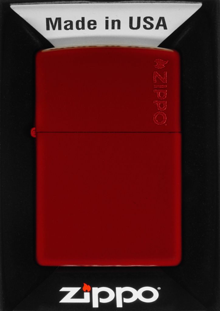Zippo Benzin-Feuerzeug Merlot mit Zippo Logo 60007115, Produktbild 