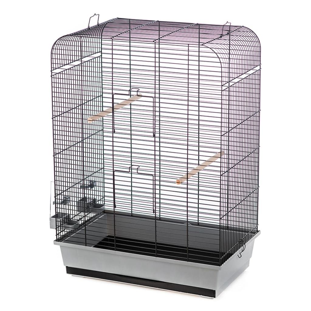 Cage pour oiseaux Duvo+ Nina, gris/noir Image du produit 