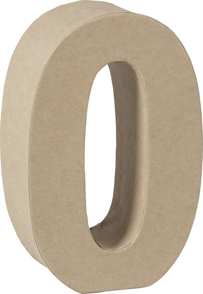 Numero 0 per Feste e Anniversari - Knorr Prandell 3D Naturale 17,5 cm