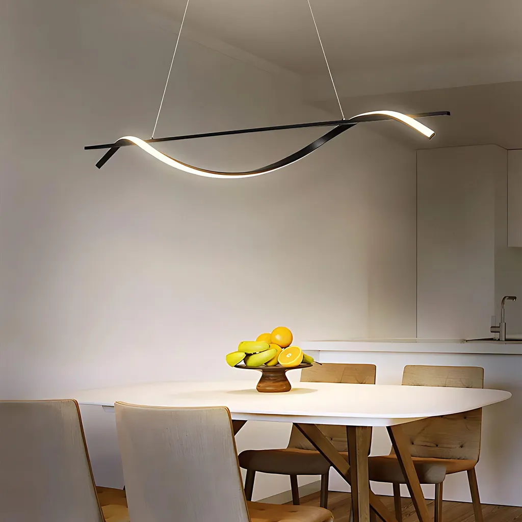Suspension pour Table à Manger 120cm Noire Toolight - Idéal Cuisine Loft