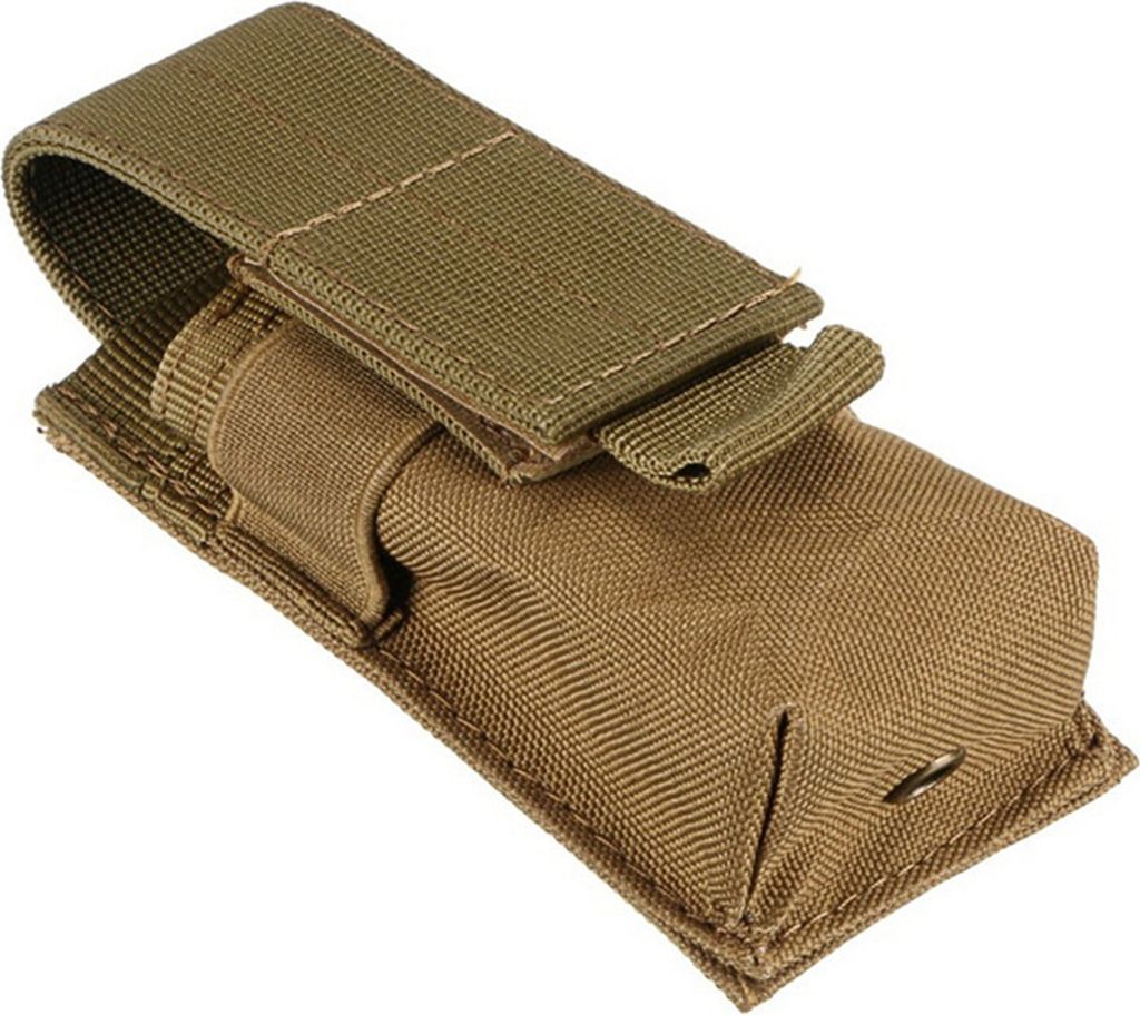 Taschenlampentasche, wasserdicht, 600D-Nylongewebe, MOLLE-System, strapazierfähig, für Outdoor-Wanderungen und Rucksackreisen, Taschenlampe, EDC-...