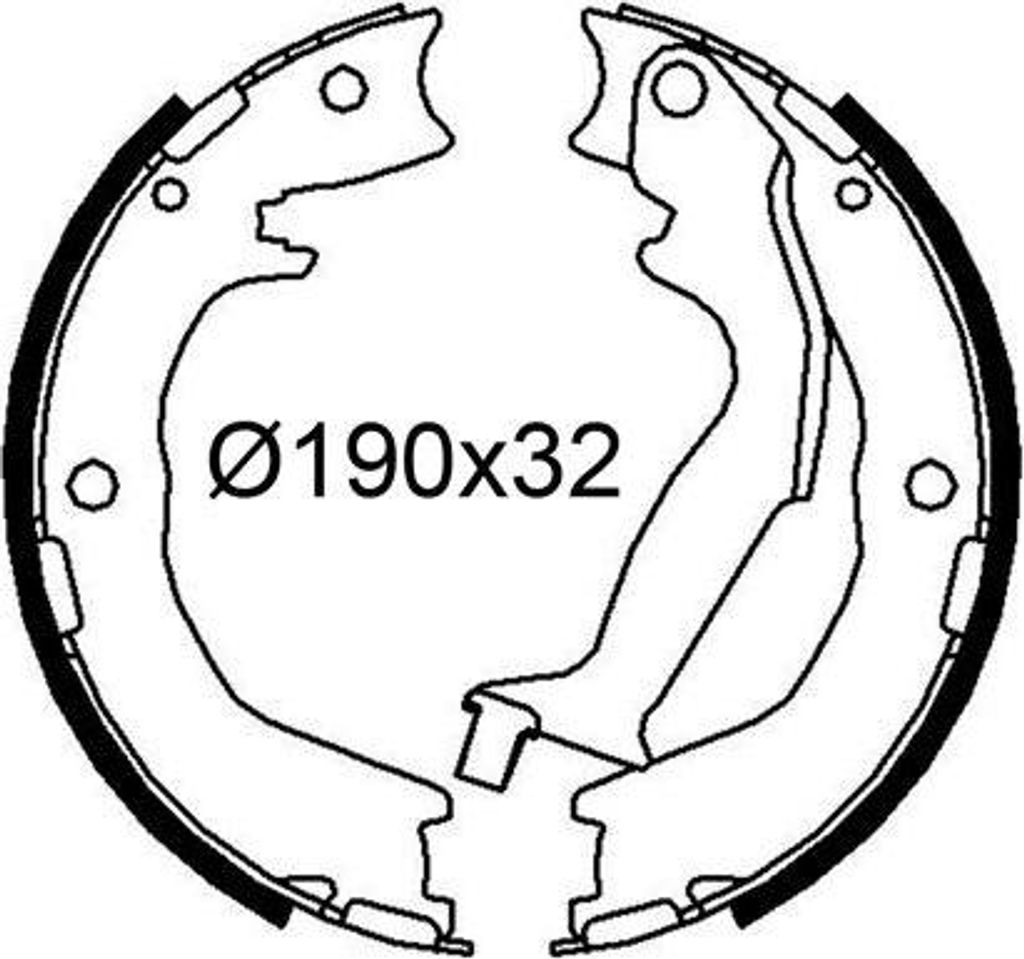 VALEO Bremsbackensatz Trommelbremse Hinten für KIA CARNIVAL / GRAND CARNIVAL III (VQ) 190mm 564324