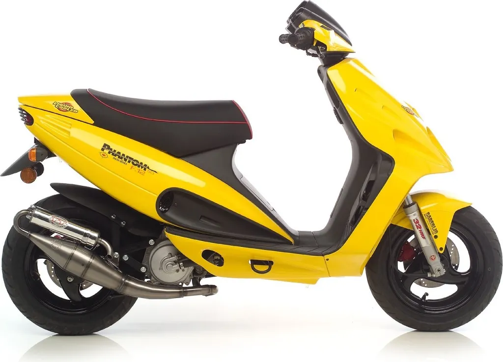 Échappement LeoVince Hand Made TT Alu pour Malaguti F12 Phantom Kat
