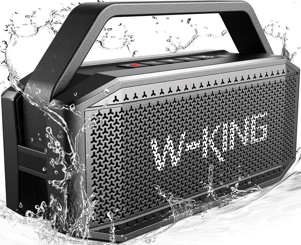 W-KING Bluetooth Lautsprecher 60W (100W Spitze) IPX6 - Tief Produktbild 