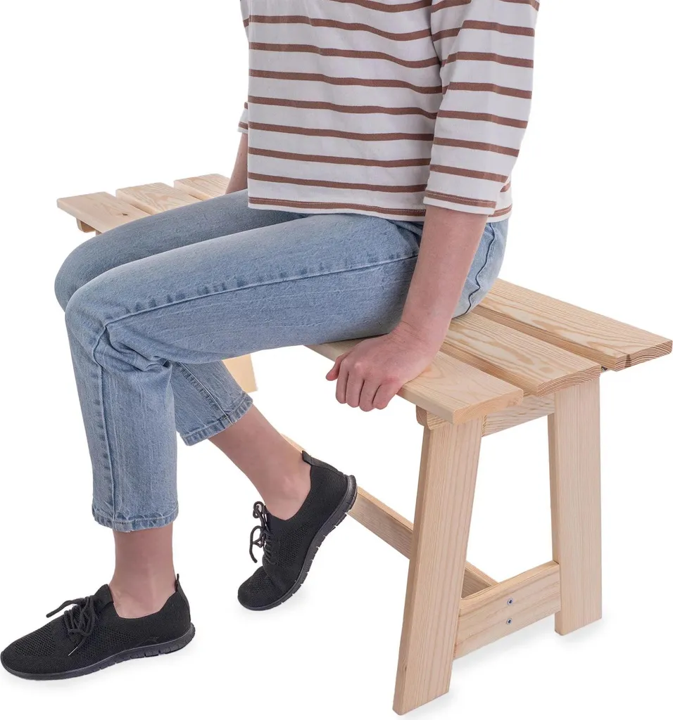 Panchina in Legno Professionale 119 cm - Arredo Urbano e Giardino - 5