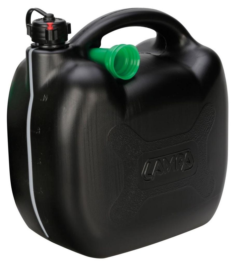 Bidon d'essence pour lampe complet avec entonnoir de 10L Image du produit 