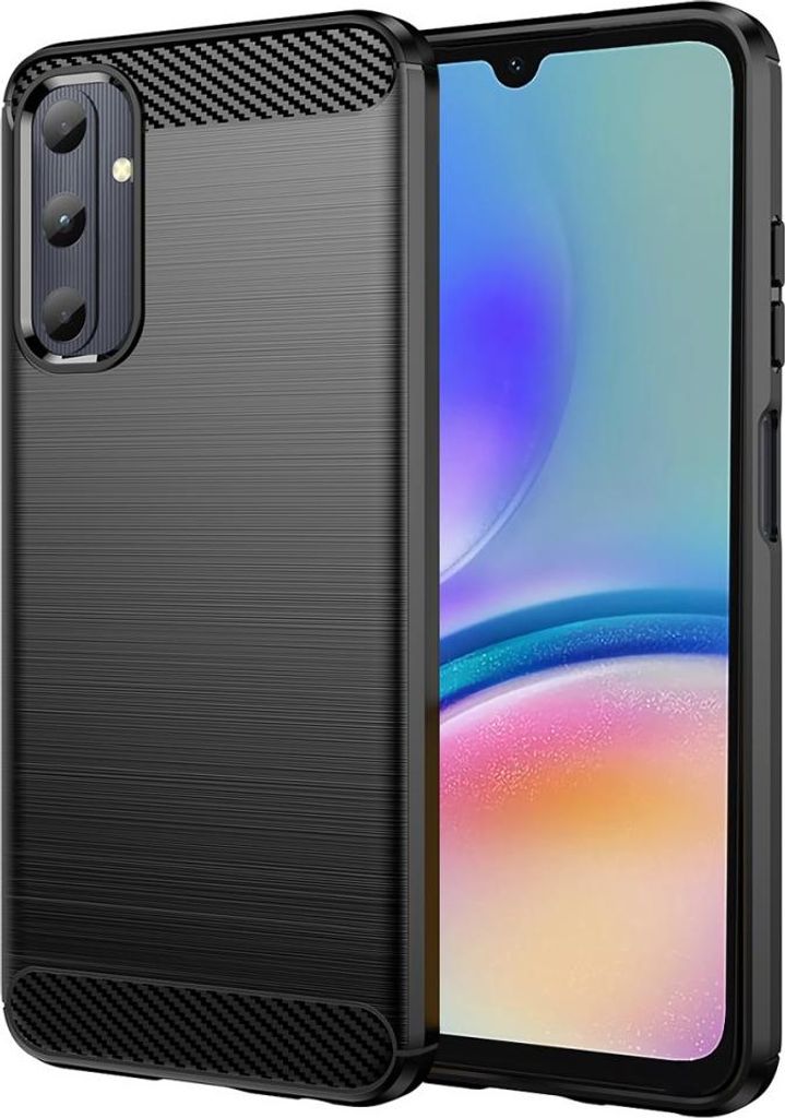 Samsung Galaxy A05s Hülle - Coverup Armor Brushed TPU Back Cover - Schwarz