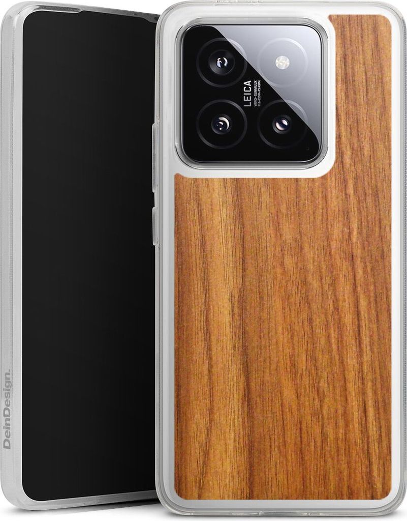 DeinDesign Handyhülle für Xiaomi 14T Pro Silikon Hülle Case Smartphone Schutzhülle Holz Holzoptik Lärche