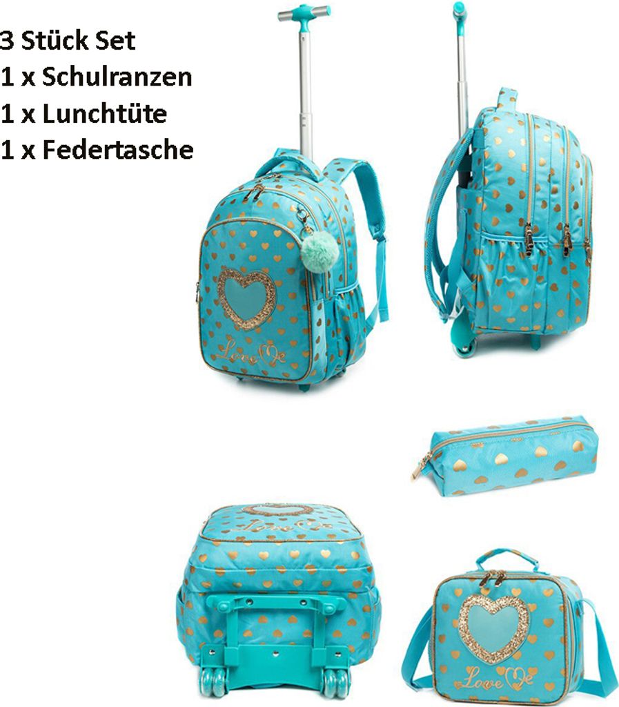 HUGS IDEA Kinderrucksack Mit Hunde-Gesicht – 3D-Mops, Inkl. Lunchbag