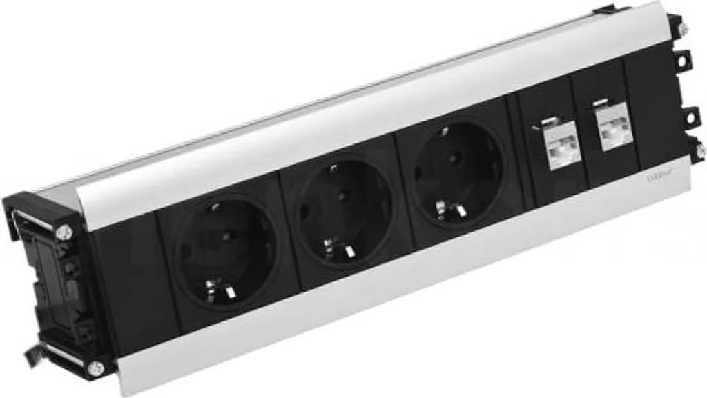 Schulte 159610001000 Evoline Frame-Dock Data Aluminium pour Bureau - 4