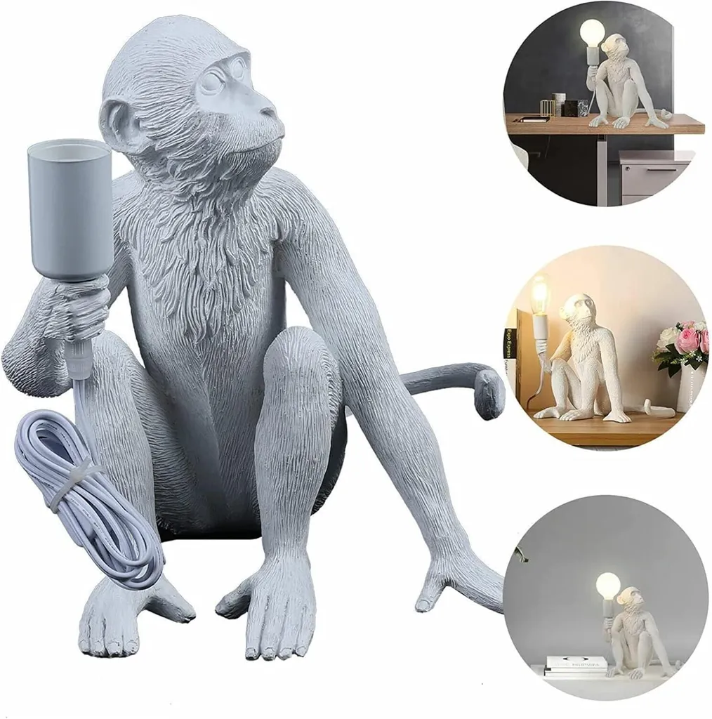 Lampe singe originale blanche pour transformer votre décoration intérieure - 5