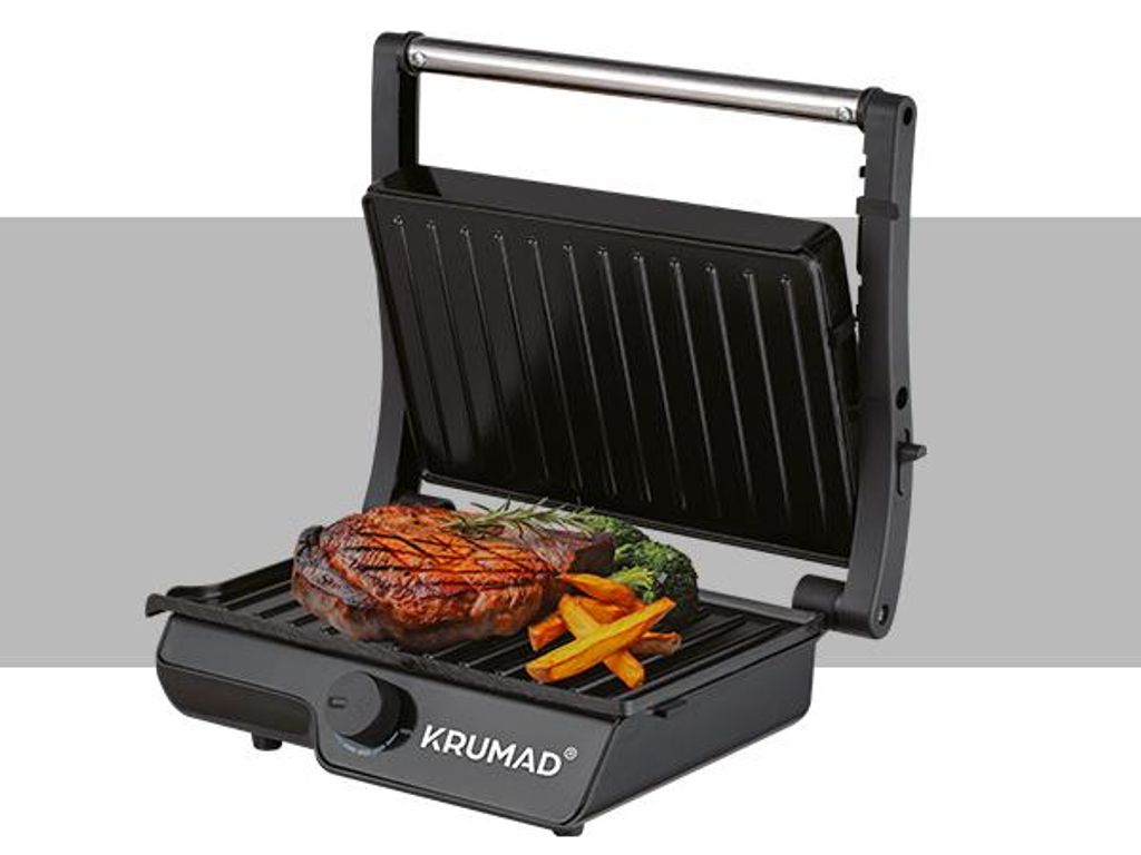 KRUMAD Elektrogrill 2000W - Mini Kontaktgrill für 2 Produktbild 