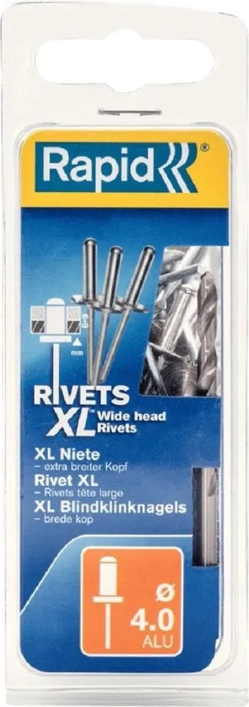 Rivets aluminium et acier 4 mm Rapid pour assemblage multi-matériaux