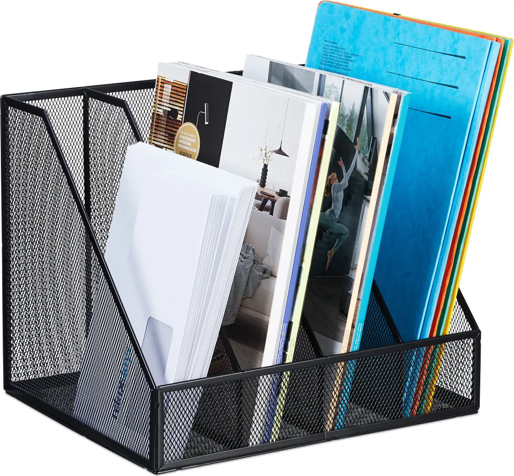 portariviste relaxdays 4 scomparti