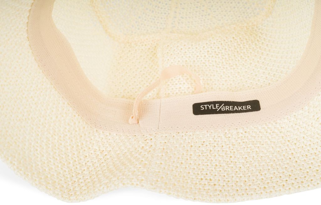 styleBREAKER Damen Sonnenhut aus Papierstroh faltbarer Produktbild 3