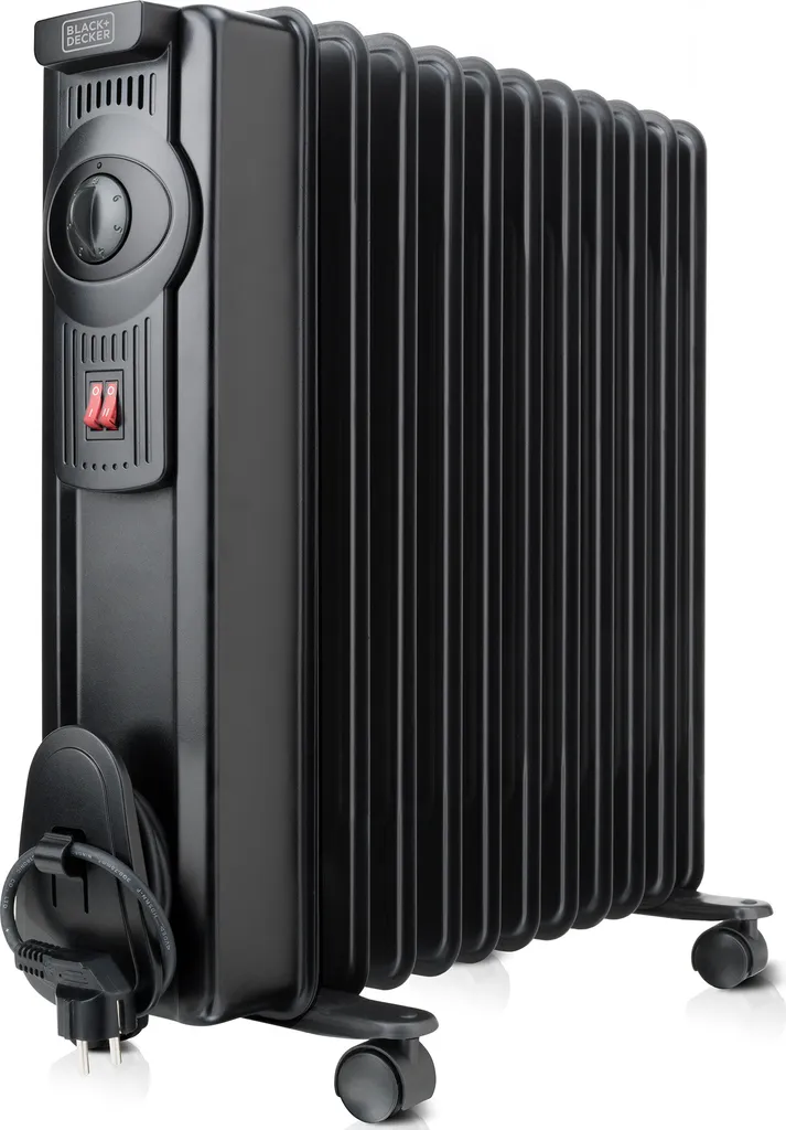 Radiateur à Bain d'Huile Électrique 2000W Black+Decker BXRA2000E Noir