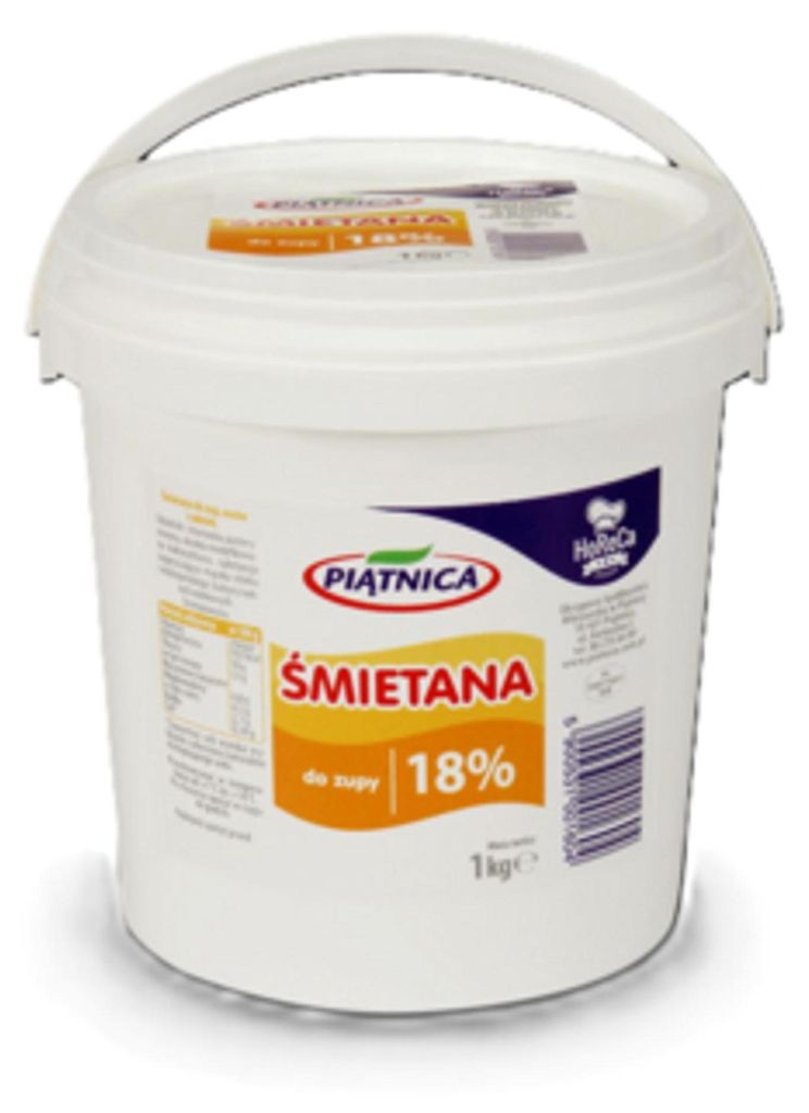 Śmietana 18%Piątnica 1kg horeca Zdjęcie produktu 