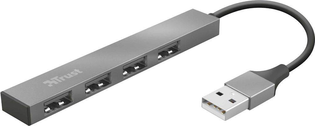 Trust Halyx USB 2.0 480 Mbit/s Aluminium Produktbild 