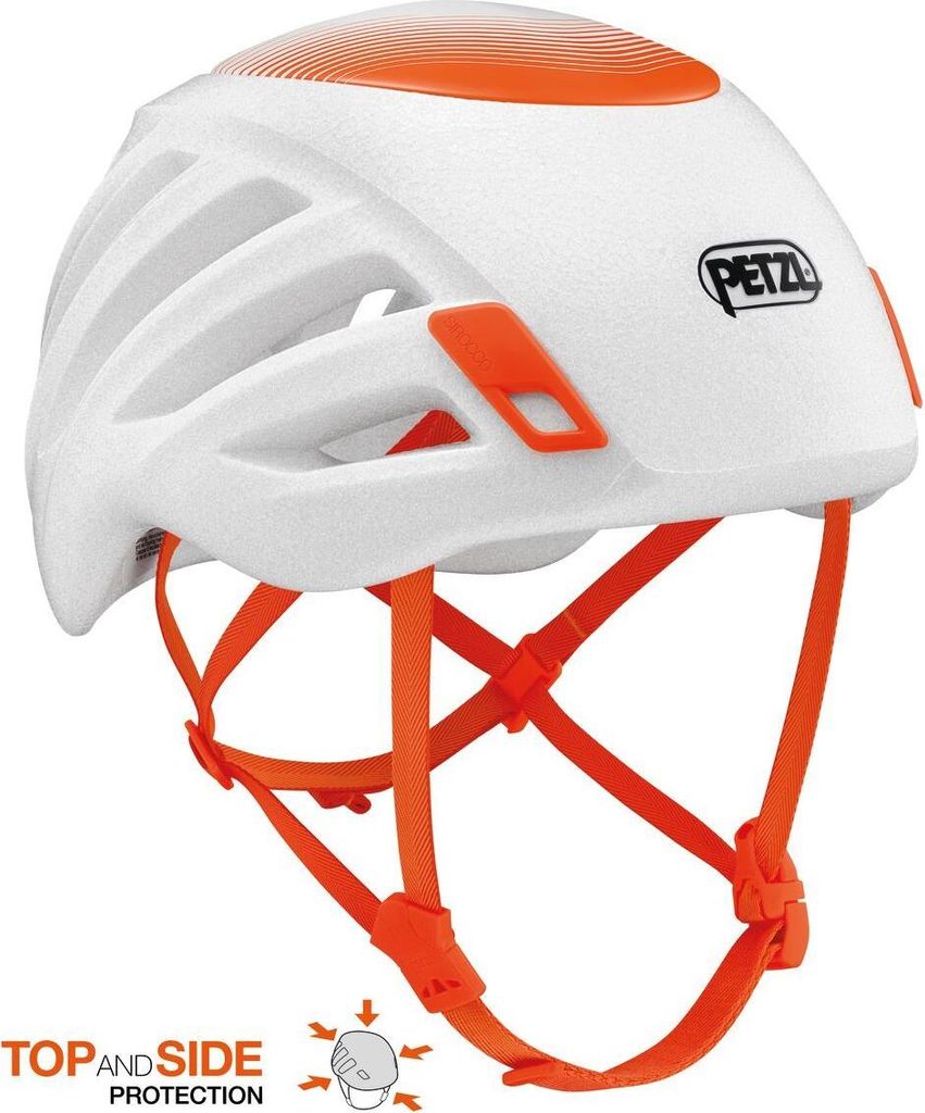 Petzl Sirocco Helm Weiß,Orange 48-58 cm Weiß,Orange 48-58 cm