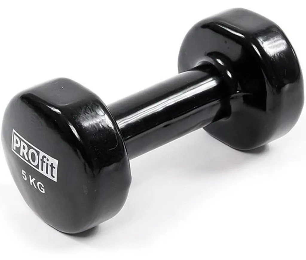 Haltère de fitness 3 kg noir idéal pour tonification et remise en forme