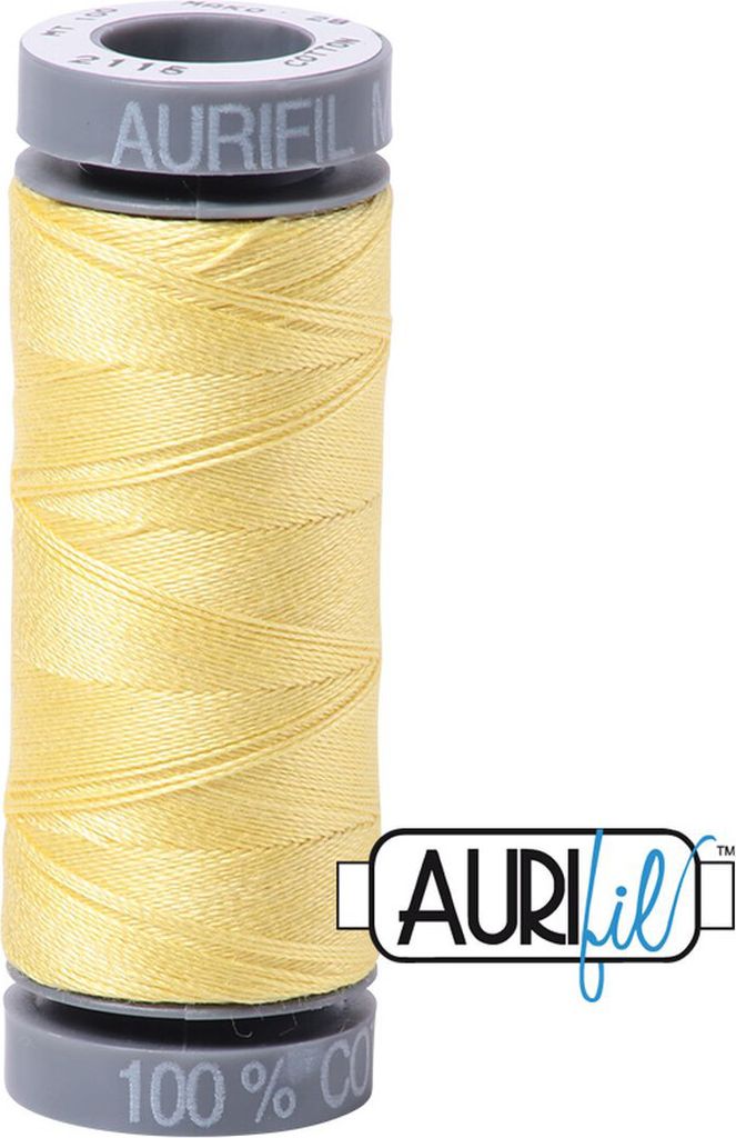 AURIfil Nähgarn MK28WT 750m, 100% Baumwolle : 2115 Lemon AURIfil: 2115 Lemon