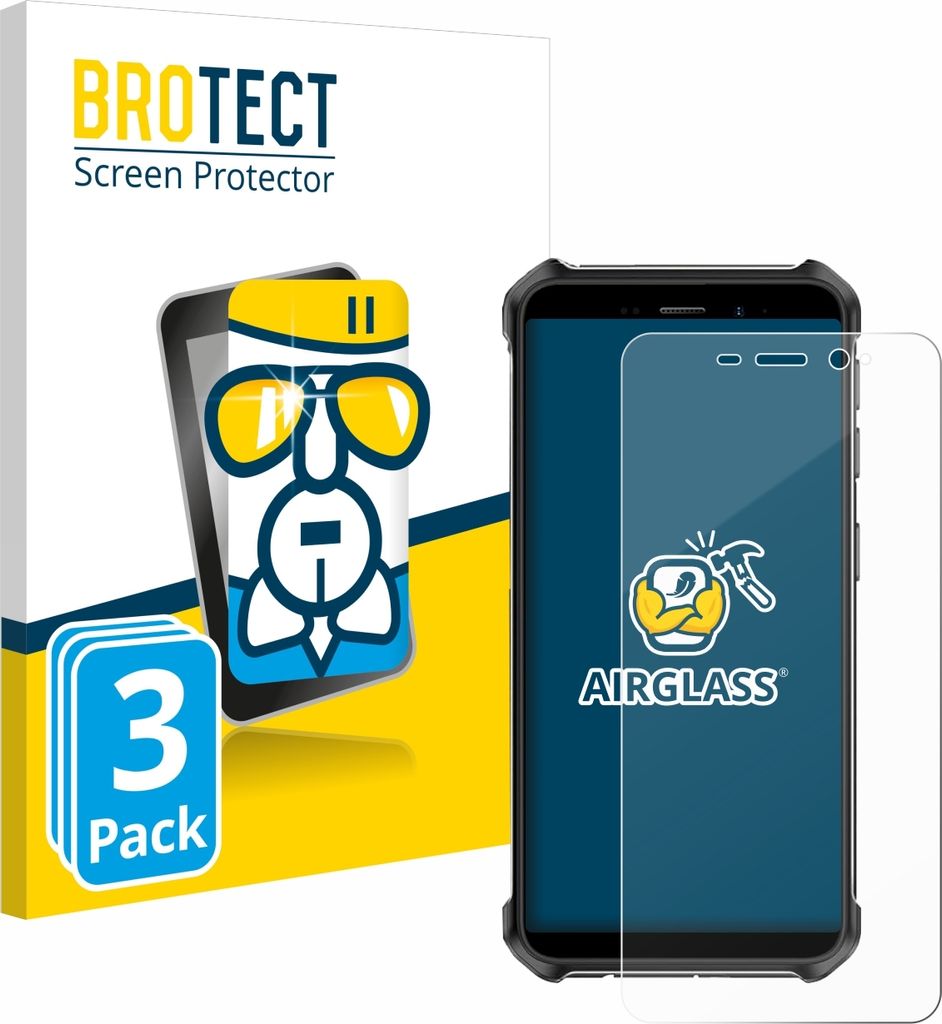 3x BROTECT Schutzglas für Ulefone Armor X12 Schutzfolie Panzer Folie Glas Display Schutz klar