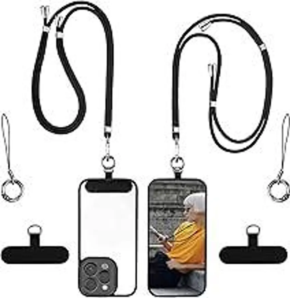 2 Pezzi Tracolla Cellulare Universale - Sicurezza in Viaggio