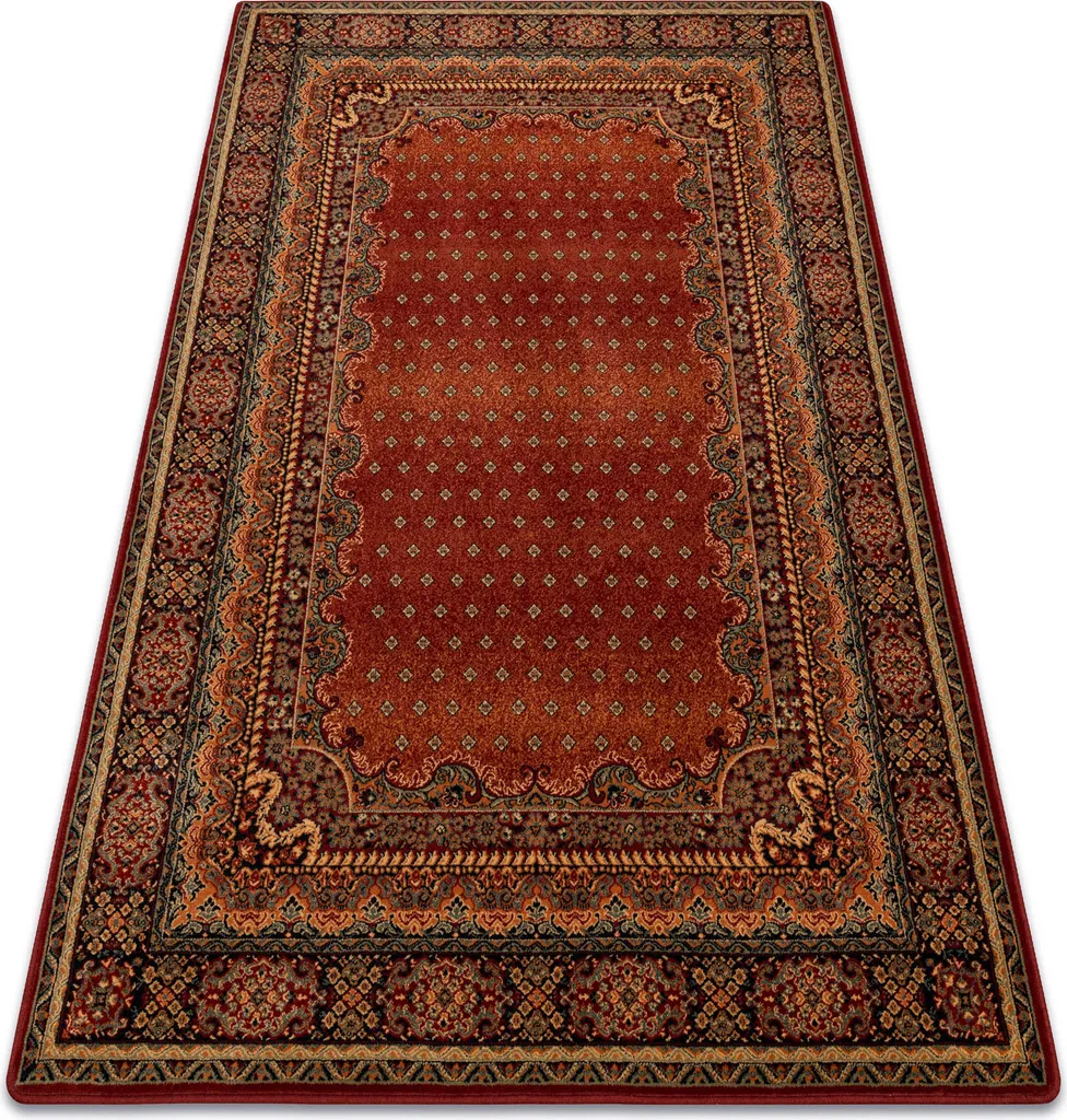 Tapis décoratif rouge bordeaux 135x200 cm - Idéal pour salon et chambre