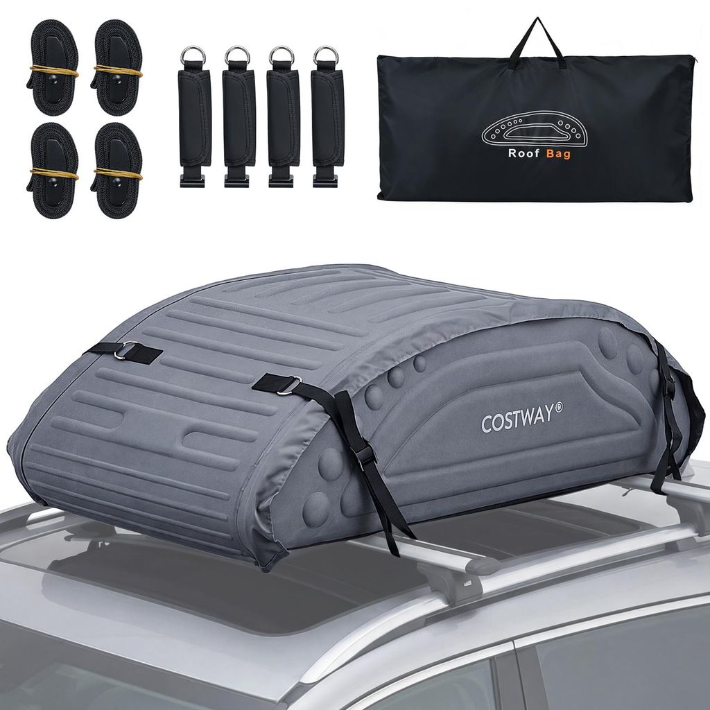 COSTWAY 400 L - Coffre de toit pour voiture, coffre de toit Image du produit 