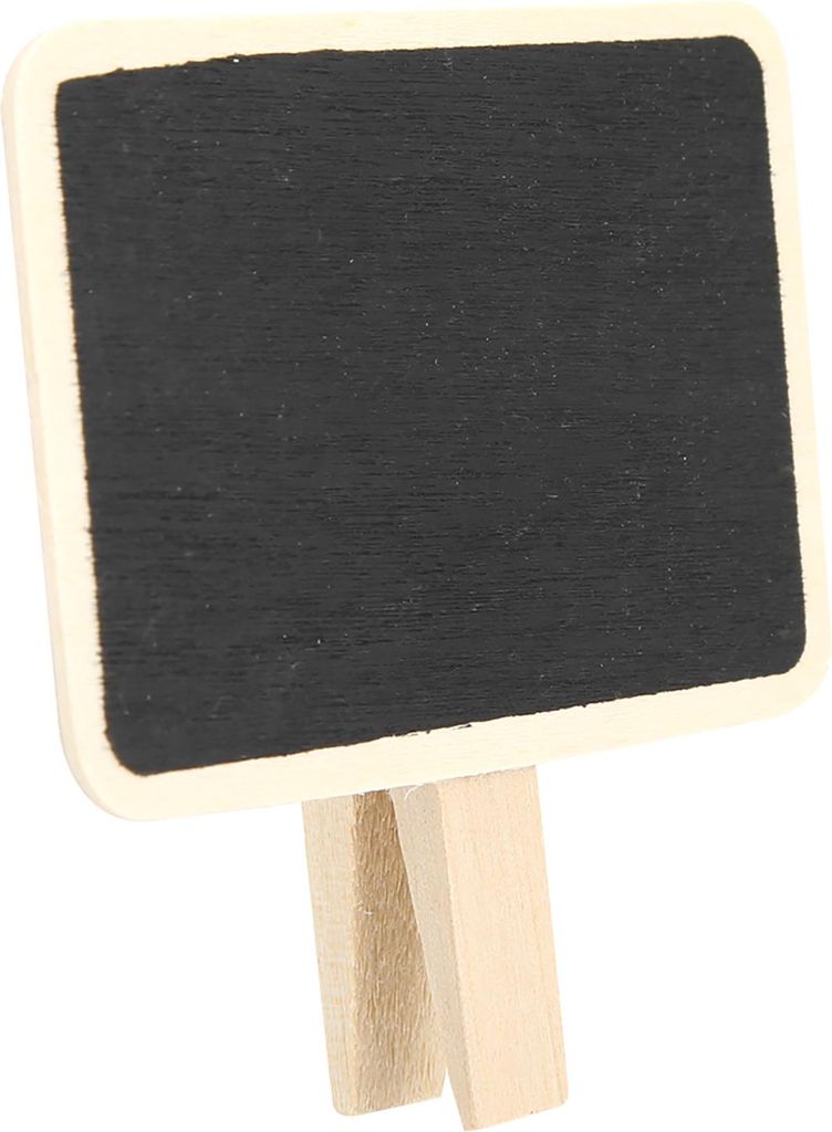 50Pcs Mini Blackboard Clip Pflanze Etikett hölzerne Nachricht Board Marking Tool für Home OfficeSquare Shape