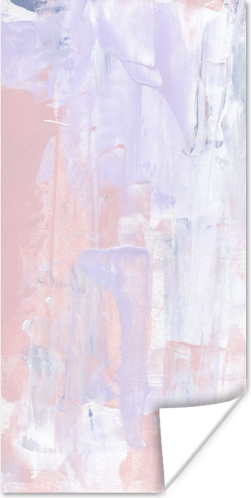 MuchoWow Poster Farbe - Pastell - Gestaltung 60x120 cm - Wandschmuck