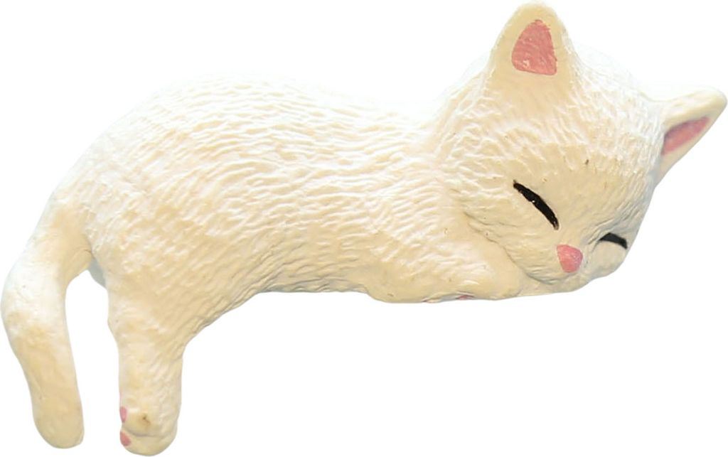 Mini-Katzenfigur, Sammlerstück, Kätzchen, Ornament, Kuchendekoration, Tischdekoration, Miniatur-Katzenskulptur für Schreibtisch, Bücherregal, A...