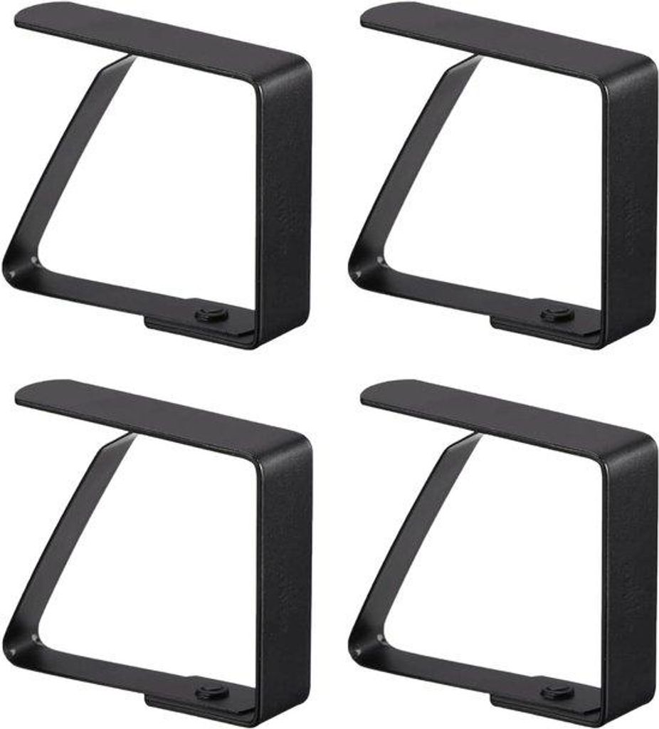 Tafelkleedklemmen Set Zwart 7cm RVS Buitenverbruik