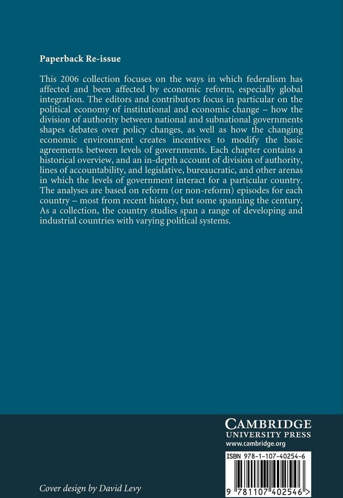 Federalism and Economic Reform