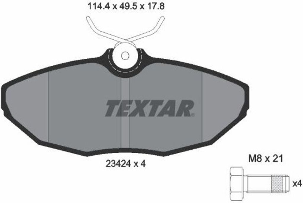 Textar Bremsbeläge hinten für Jaguar S-Type XJ Lincoln LS 2,5-4,2 +V6 V8 D Lucas