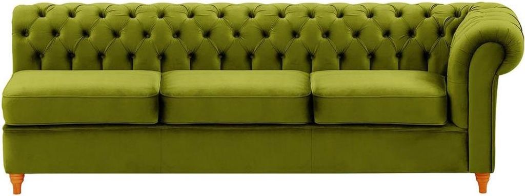 Chesterfield Modul - Dreisitziges Seitenelement, rechts (3R)-Velluto 9-aveo