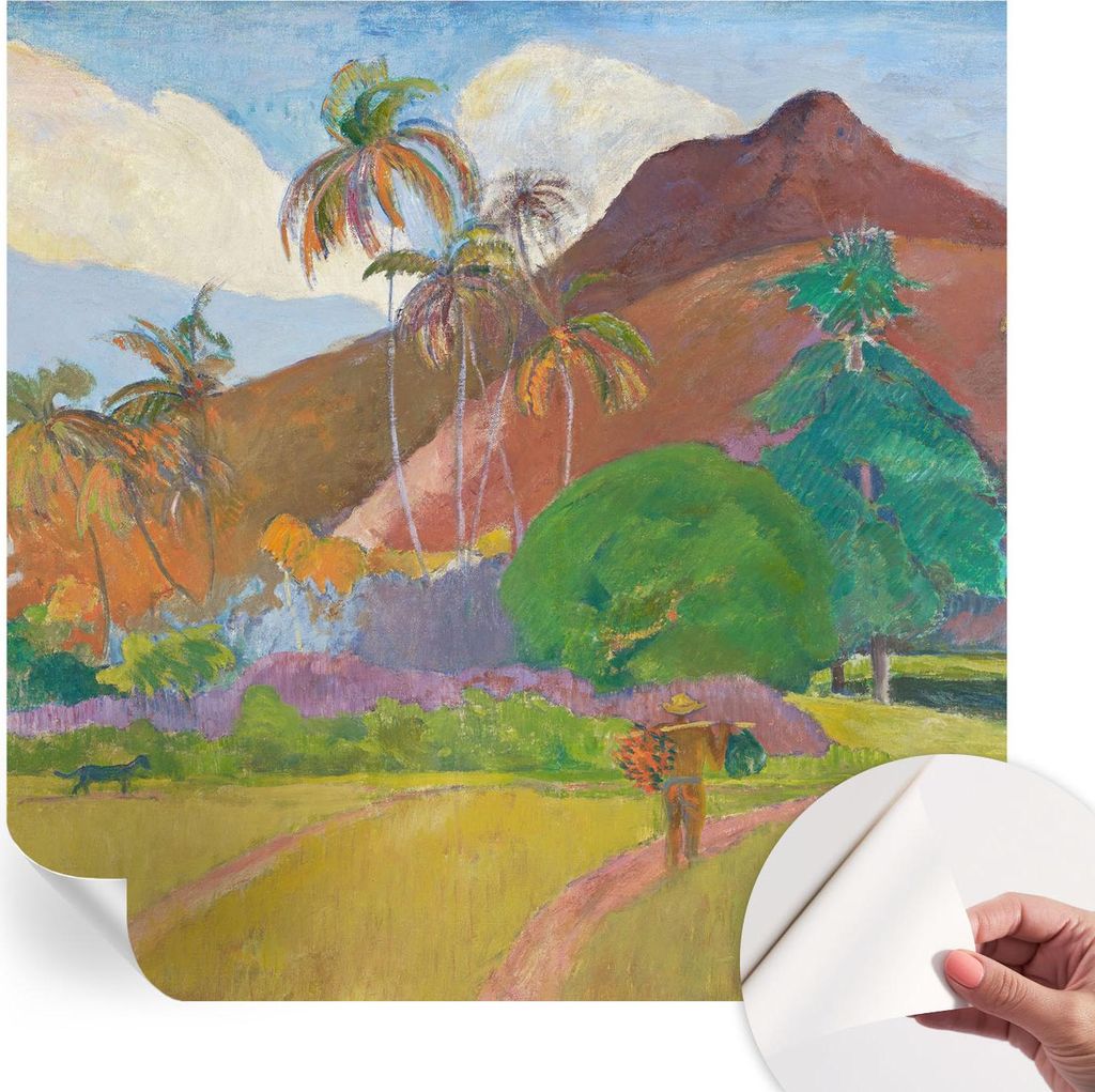 Selbstklebende Wandtapete - Dekorative Tapete für Wohnzimmer - Klebefolie für Wandbilder - Tapetenfolie für Wanddekoration - 250x250 cm - Exotis...