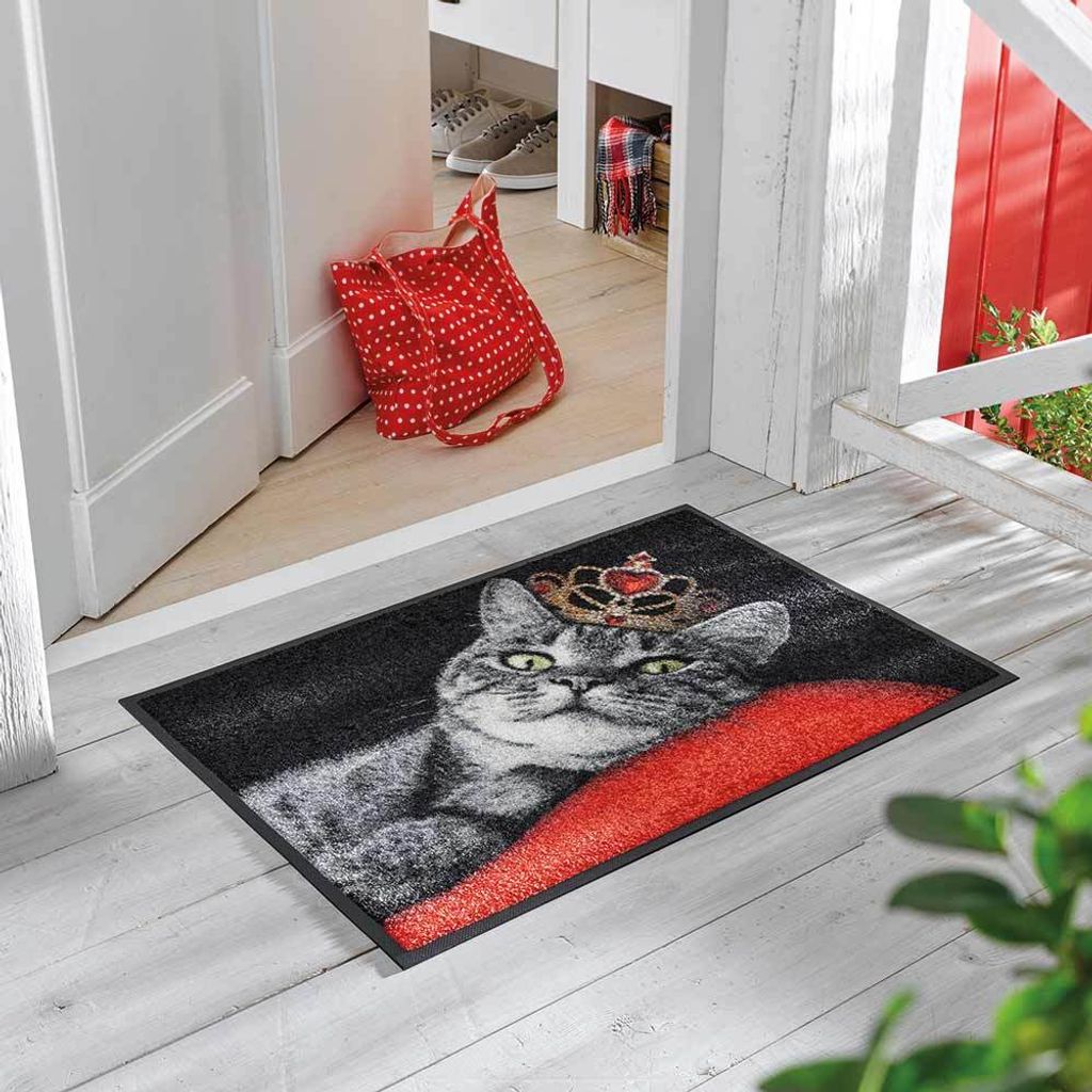 Fußmatte wash and dry Design Royal Cat Designbeispiel
