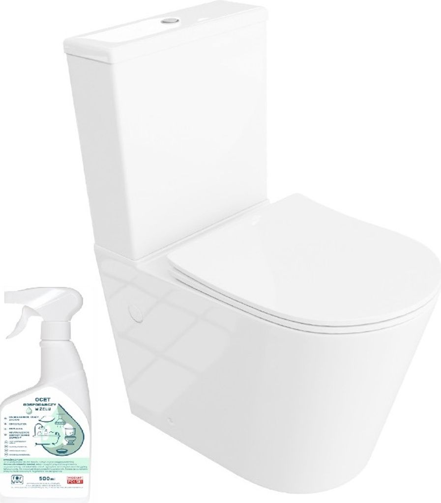 Kompakt WC Lavita Neptun biały z deską wolnoopadającą i Zdjęcie produktu 