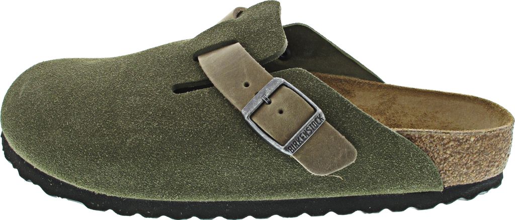 Birkenstock Boston Velursleder Herren Pantolette, Größe:42 Produktbild 