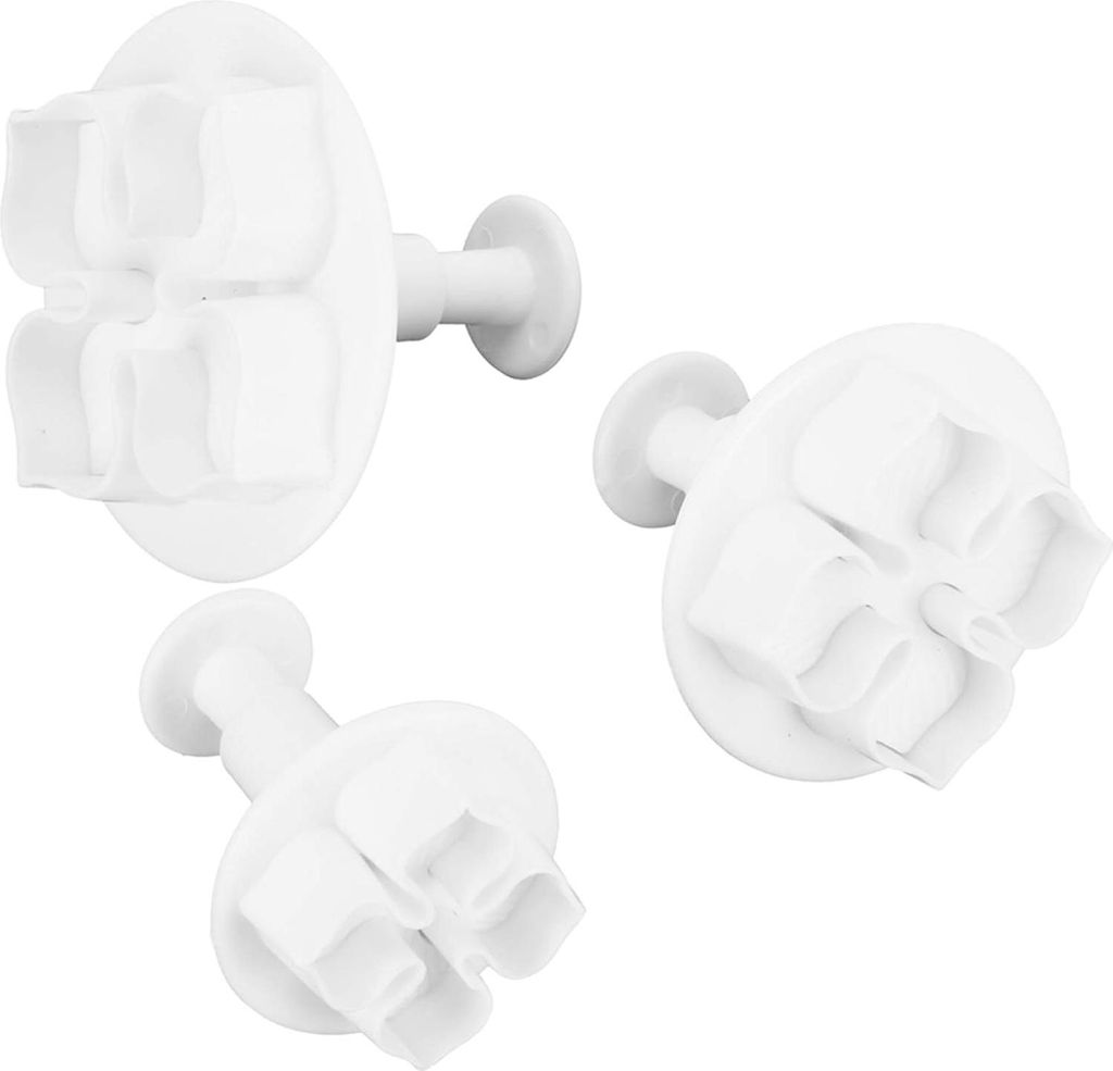 Hortensienmuster Keksausstecher - Frühlingsform - Backwerkzeug - 3 Stück