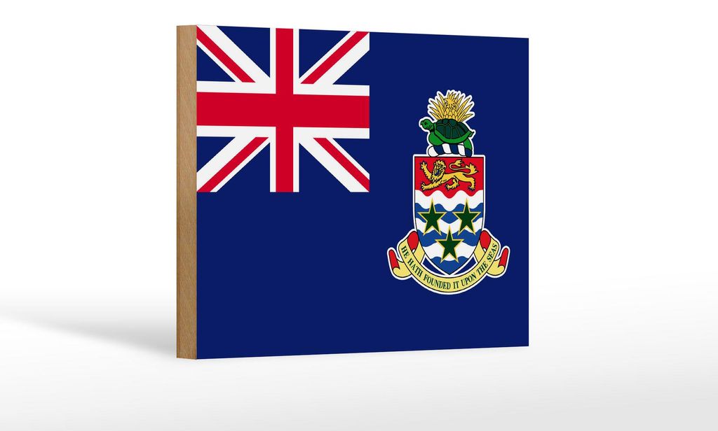 Holzschild Flagge Cayman Islands 18x12cm Cayman Islands