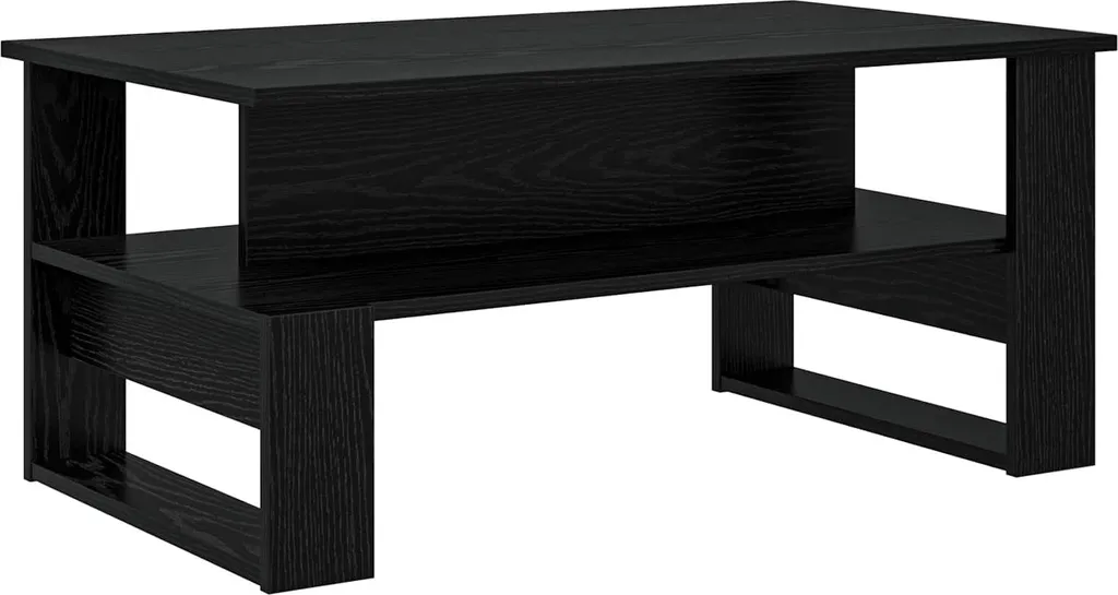 Tavolino Salotto Rovere Nero 90x50x40 cm vidaXL | Design Minimalista